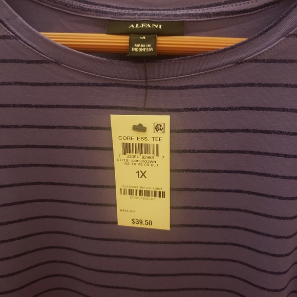 Alfani Plus Size Striped Top! - Picture 4 of 10